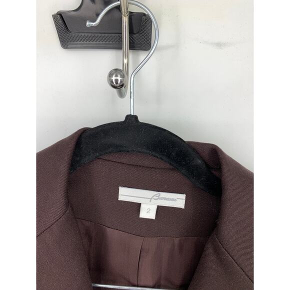 Vintage Barami 2 Piece Pant Suit Set Womens Size 26 Chocolate Brown Straight Leg - Picture 4 of 12